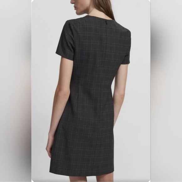 Aritzia BABATON Gray Wool Glen Plaid dress - Picture 2 of 7